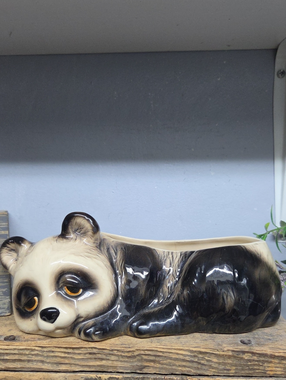 Vintage Signed Japan And Numbered Nancy Pew Panda Planter